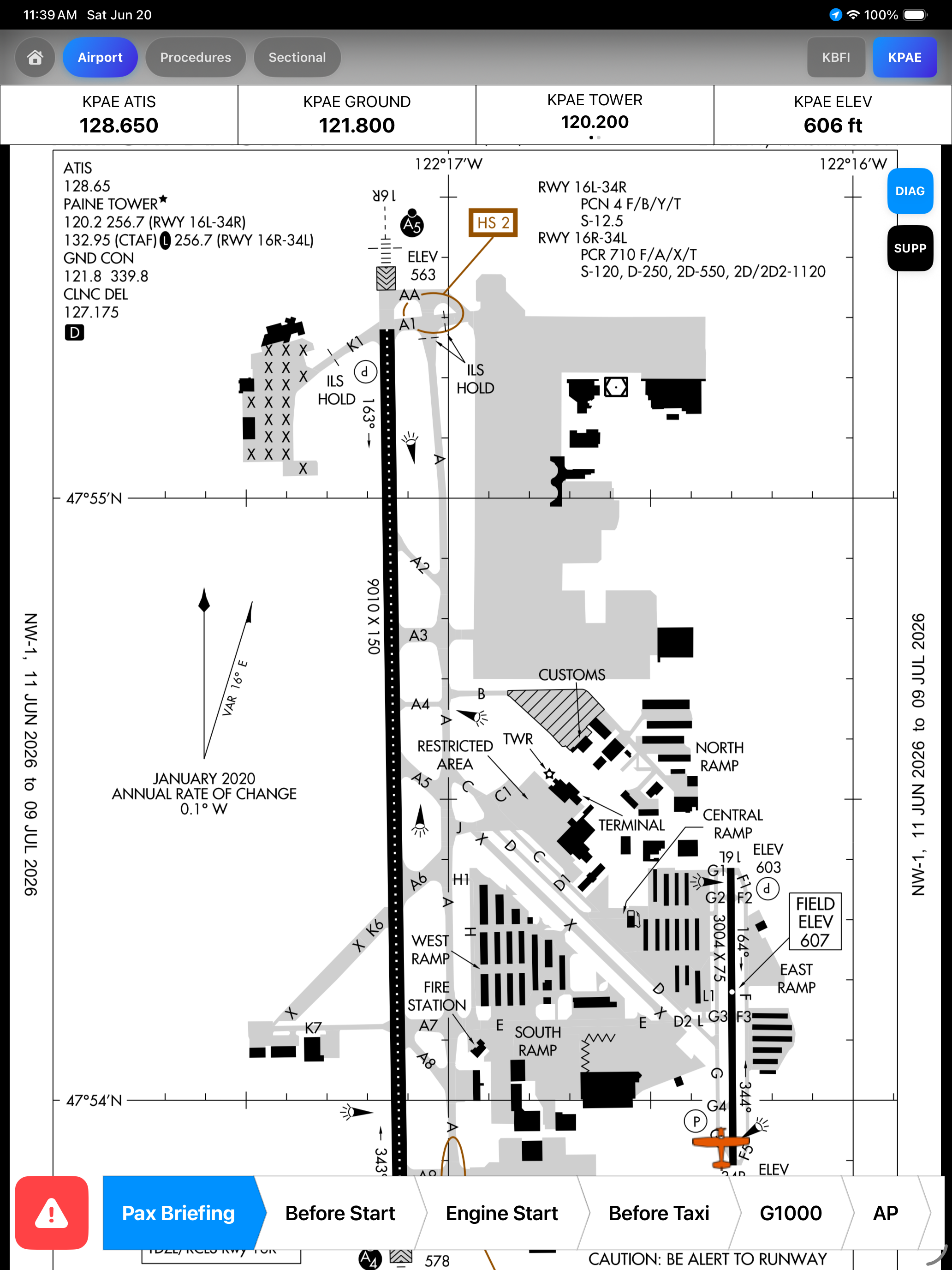 Geo Located Airport Diagram